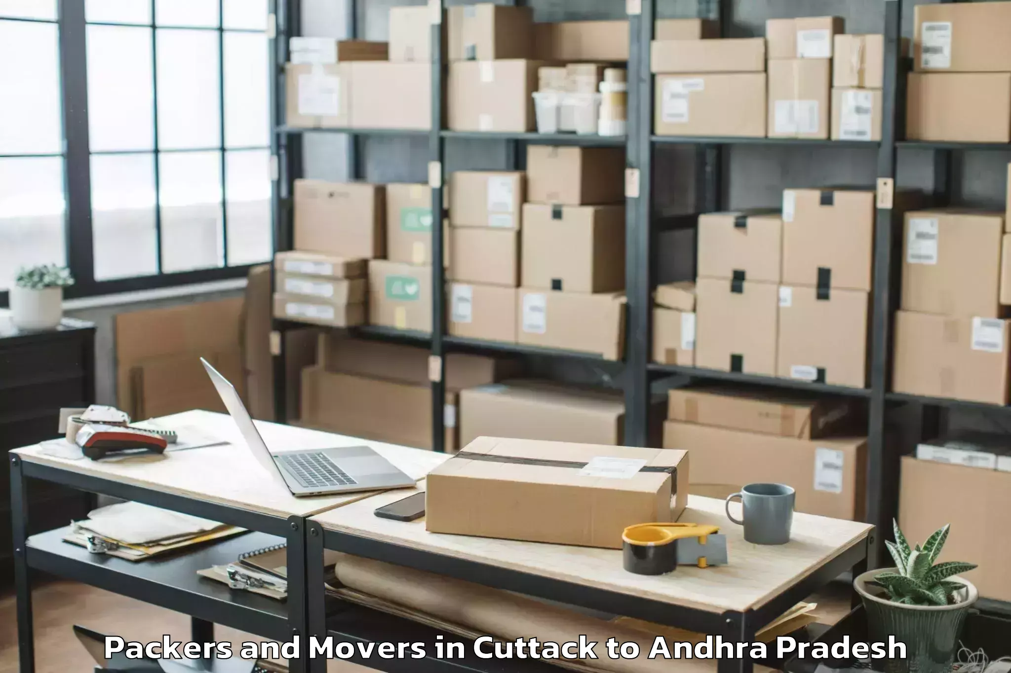 Cuttack to Yadamarri Packers And Movers